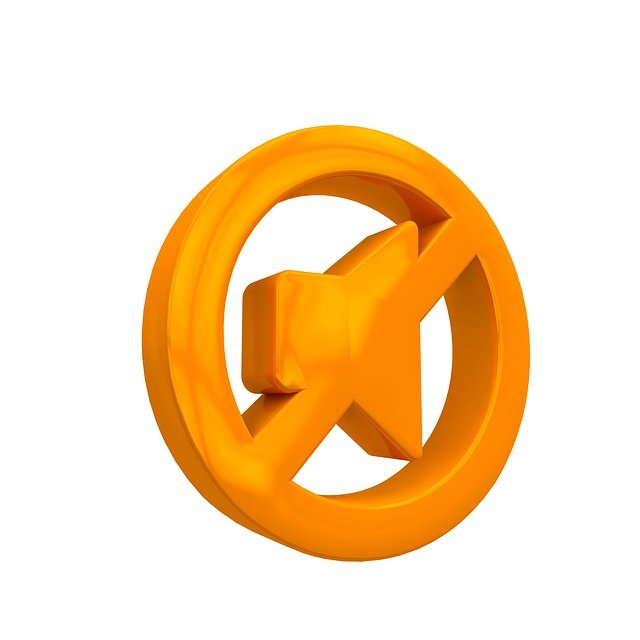 Muted speaker symbol.